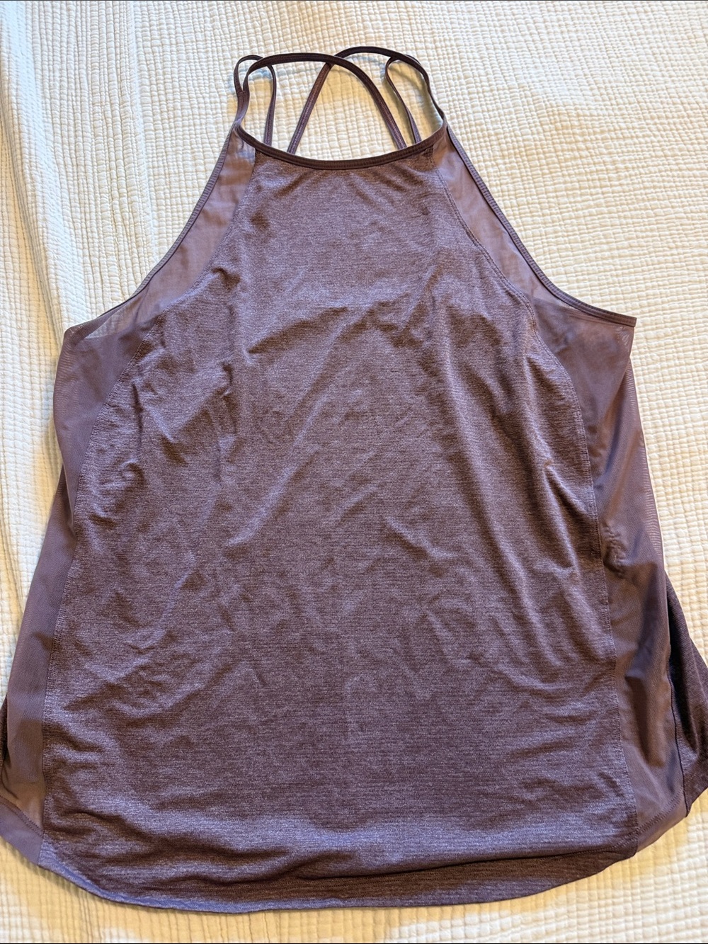 lululemon athletica Plum Double-Strap High-Neck Tank